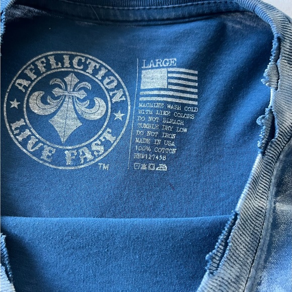 Men’s xl affliction short sleeve T-shirt - Picture 3 of 3